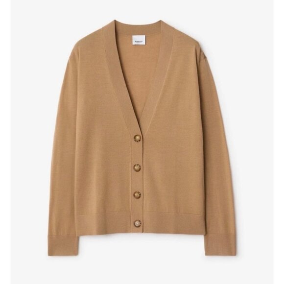 Burberry | Sweaters | Burberry Womens Tulip Wool Vneck Cardigan